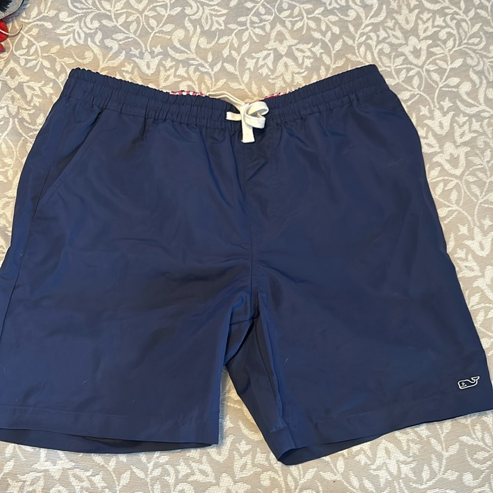 Vineyard Vines for Target Men's Navy Swim Trunks Size Medium Unlined